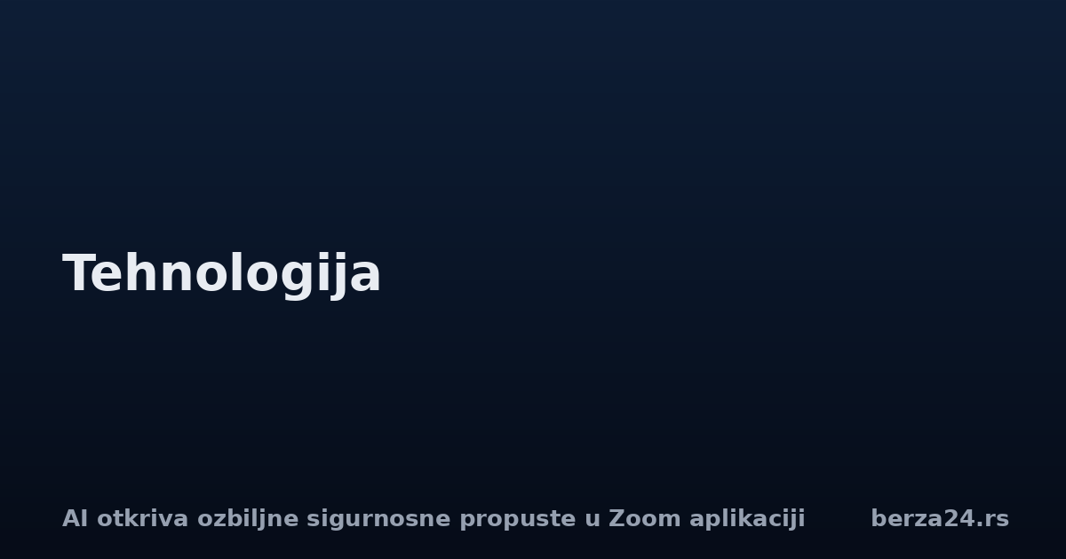 AI otkriva ozbiljne sigurnosne propuste u Zoom aplikaciji