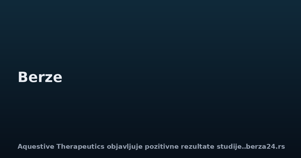 Aquestive Therapeutics objavljuje pozitivne rezultate studije Anaphylm™