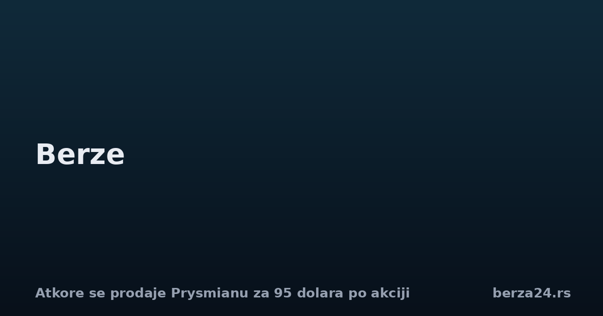Atkore se prodaje Prysmianu za 95 dolara po akciji