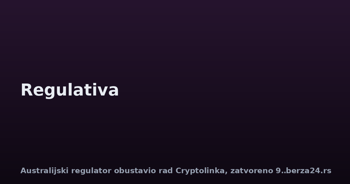 Australijski regulator obustavio rad Cryptolinka, zatvoreno 96 ATM-a