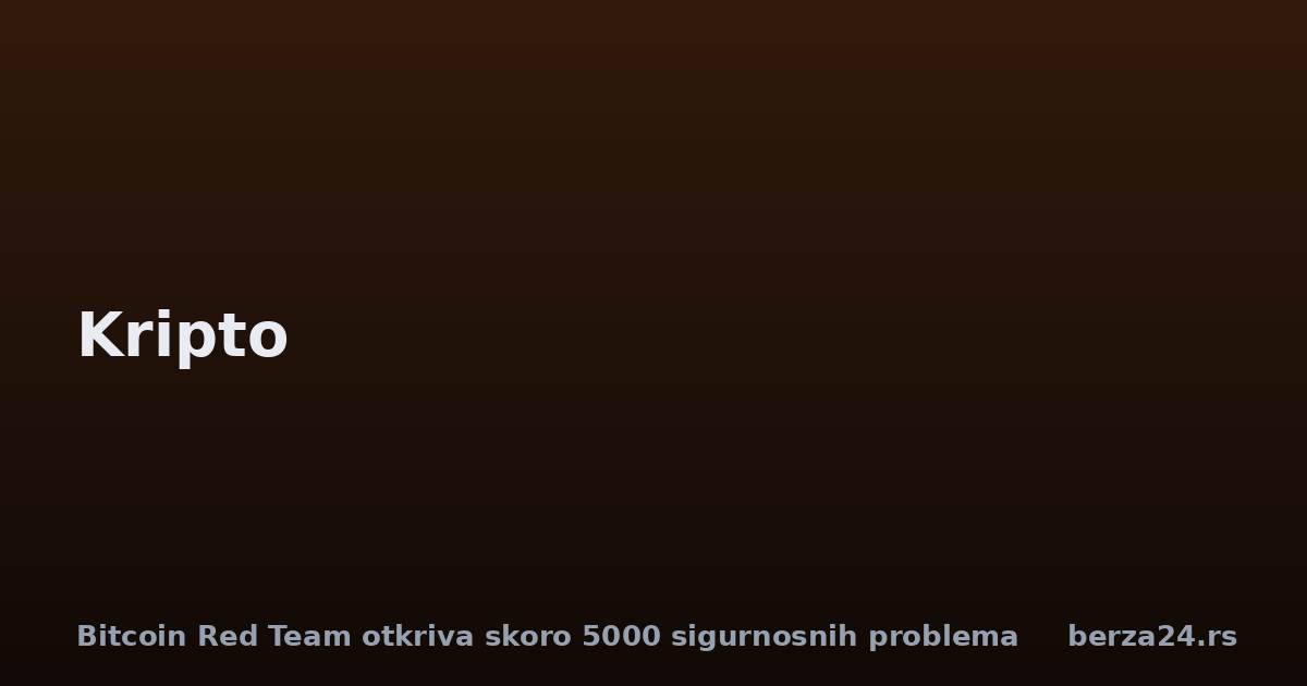 Bitcoin Red Team otkriva skoro 5000 sigurnosnih problema