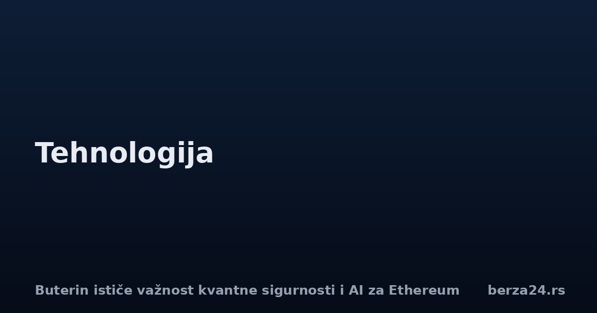 Buterin ističe važnost kvantne sigurnosti i AI za Ethereum