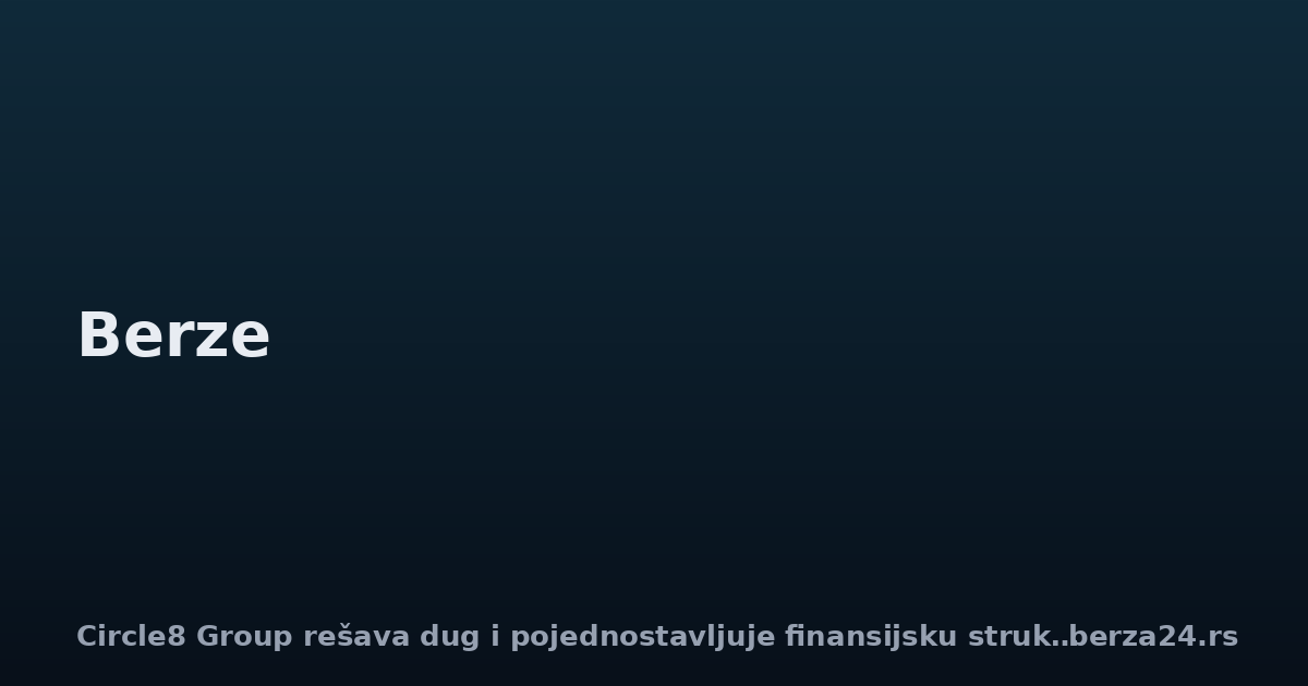 Circle8 Group rešava dug i pojednostavljuje finansijsku strukturu