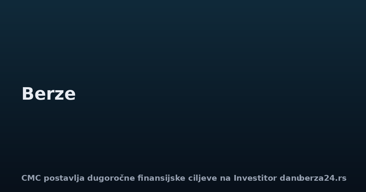 CMC postavlja dugoročne finansijske ciljeve na Investitor danu