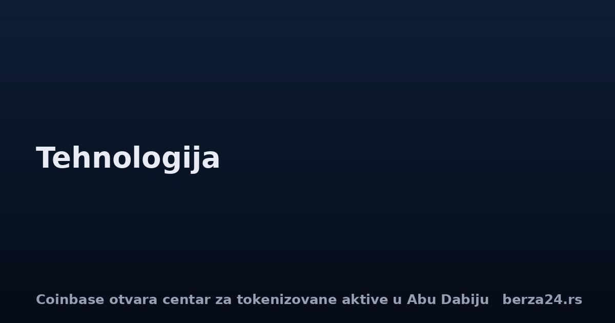 Coinbase otvara centar za tokenizovane aktive u Abu Dabiju