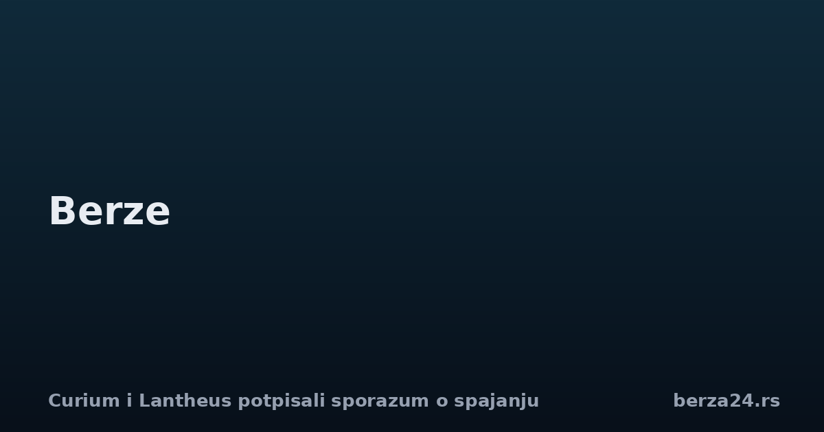 Curium i Lantheus potpisali sporazum o spajanju