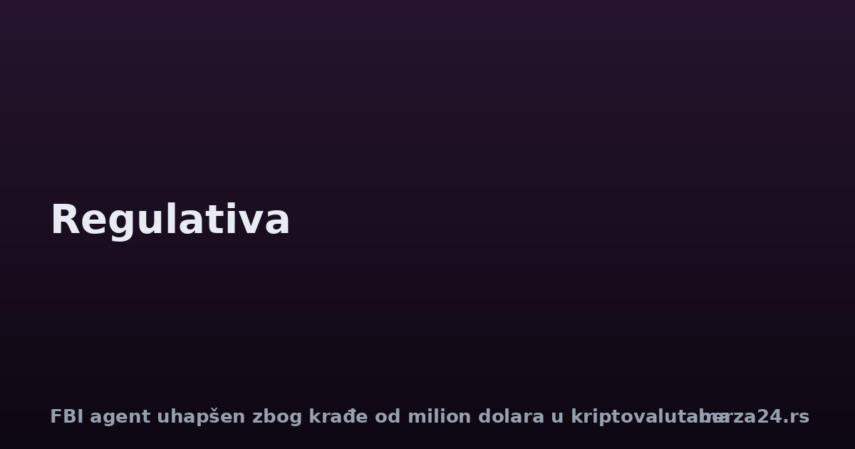 FBI agent uhapšen zbog krađe od milion dolara u kriptovalutama