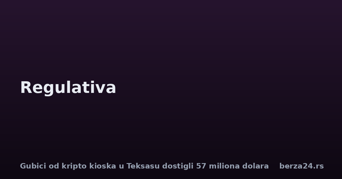 Gubici od kripto kioska u Teksasu dostigli 57 miliona dolara