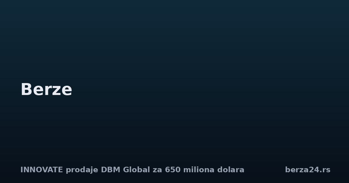 INNOVATE prodaje DBM Global za 650 miliona dolara