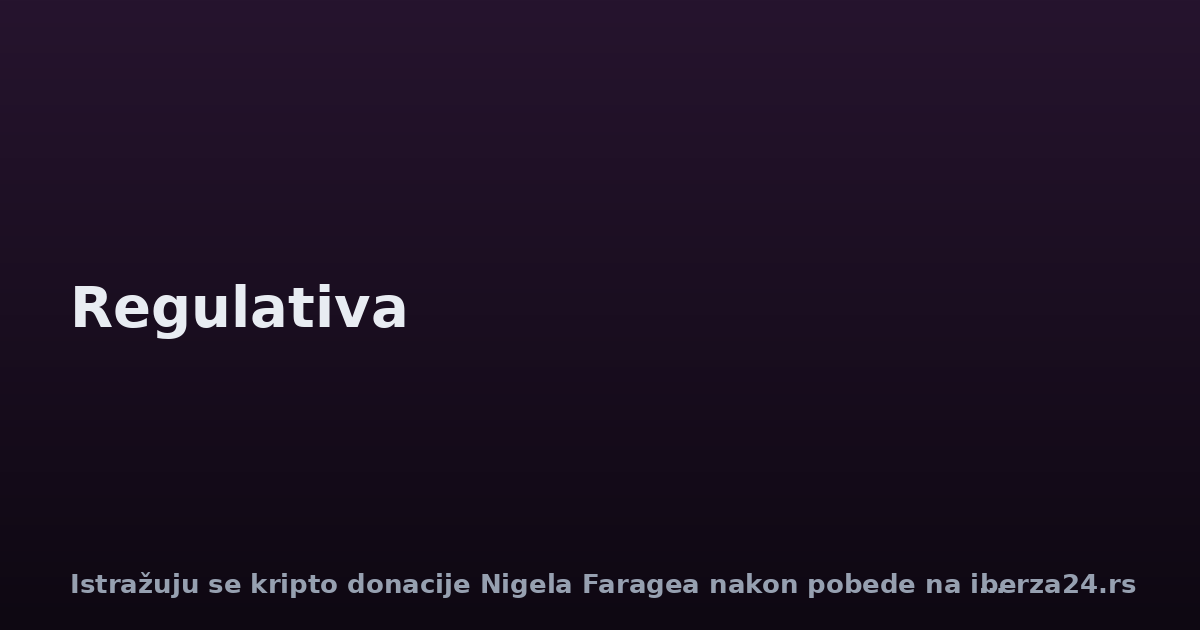 Istražuju se kripto donacije Nigela Faragea nakon pobede na izborima