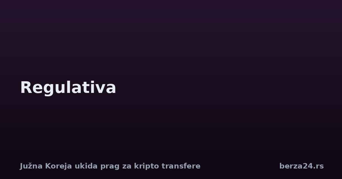 Južna Koreja ukida prag za kripto transfere