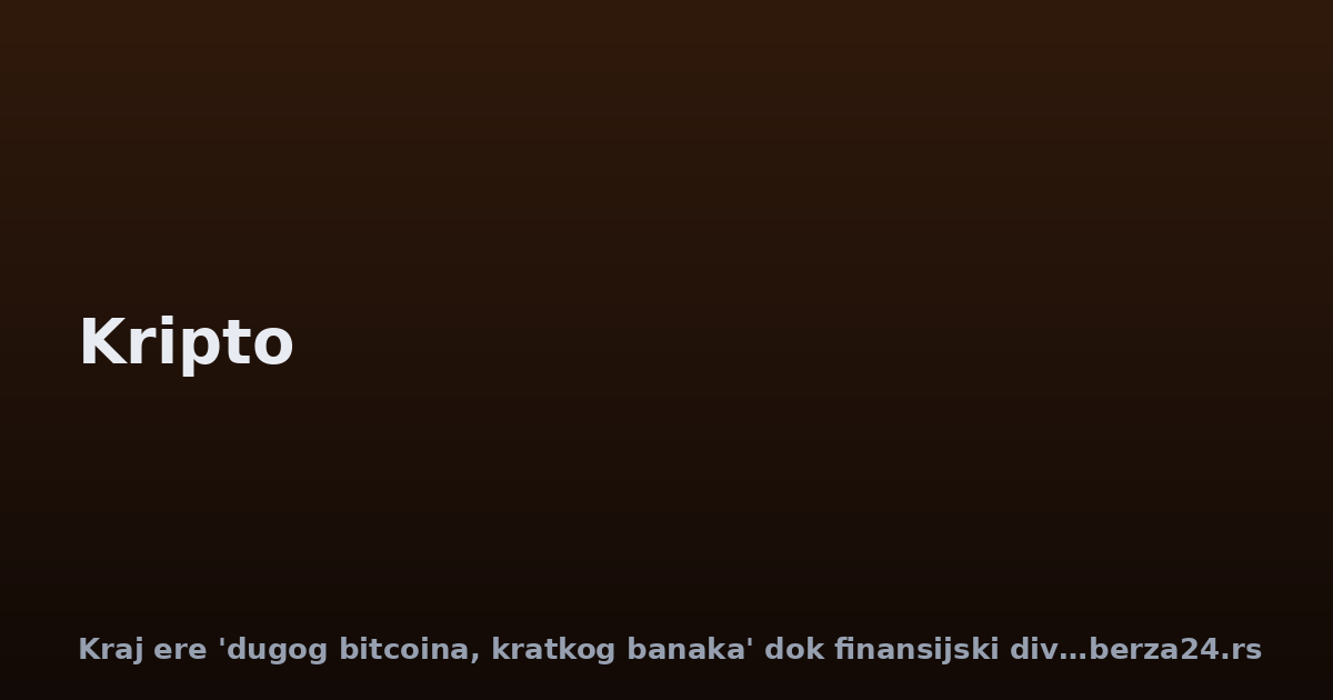 Kraj ere 'dugog bitcoina, kratkog banaka' dok finansijski divovi prihvataju kripto