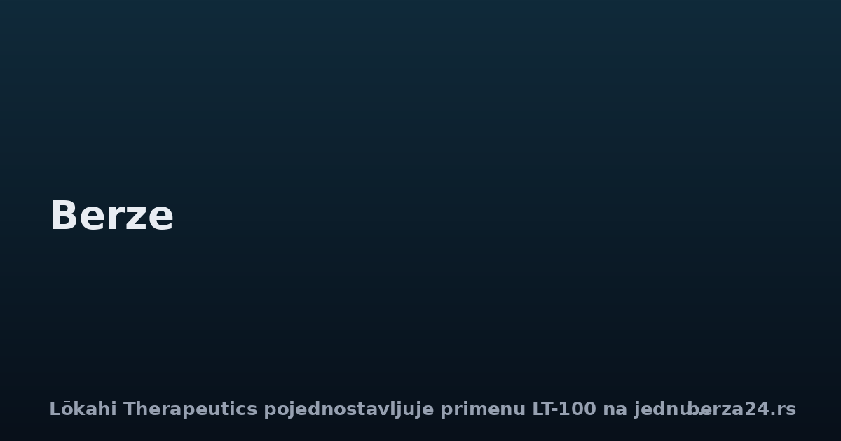 Lōkahi Therapeutics pojednostavljuje primenu LT-100 na jednu injekciju