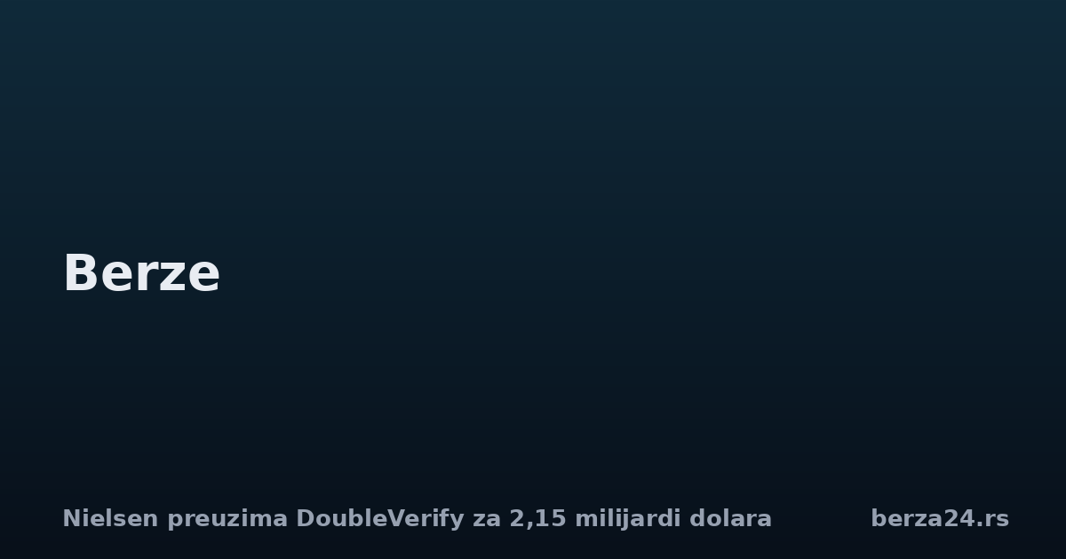 Nielsen preuzima DoubleVerify za 2,15 milijardi dolara