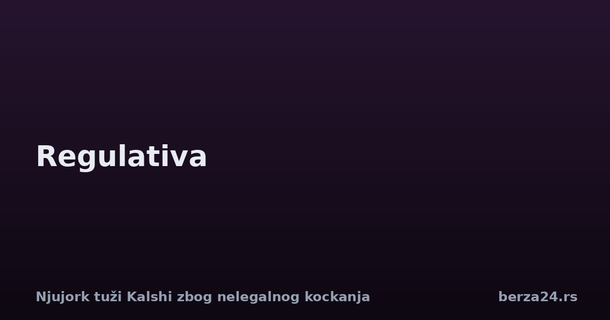 Njujork tuži Kalshi zbog nelegalnog kockanja