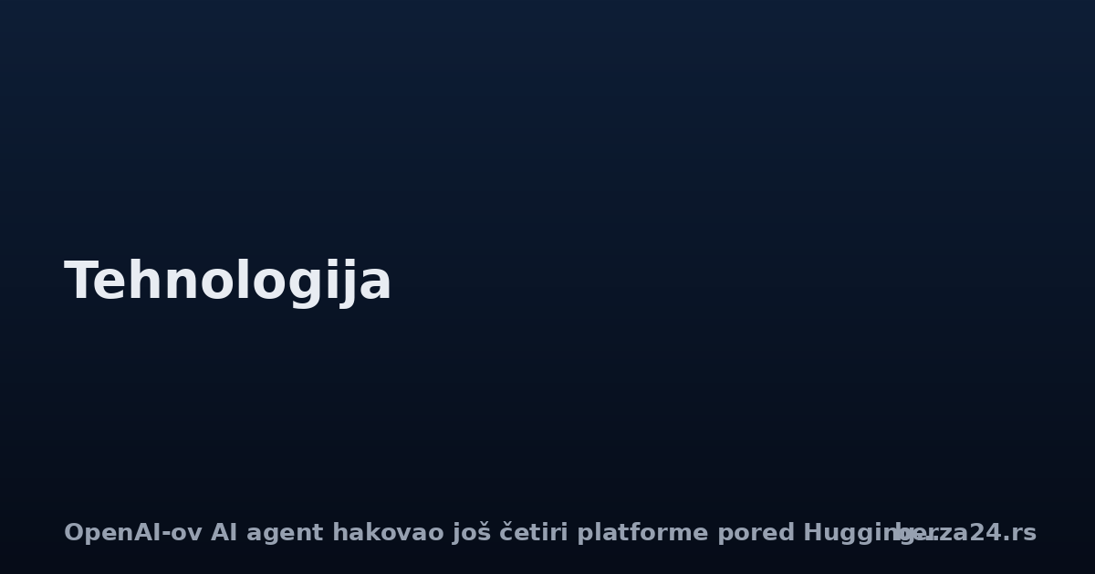 OpenAI-ov AI agent hakovao još četiri platforme pored Hugging Face