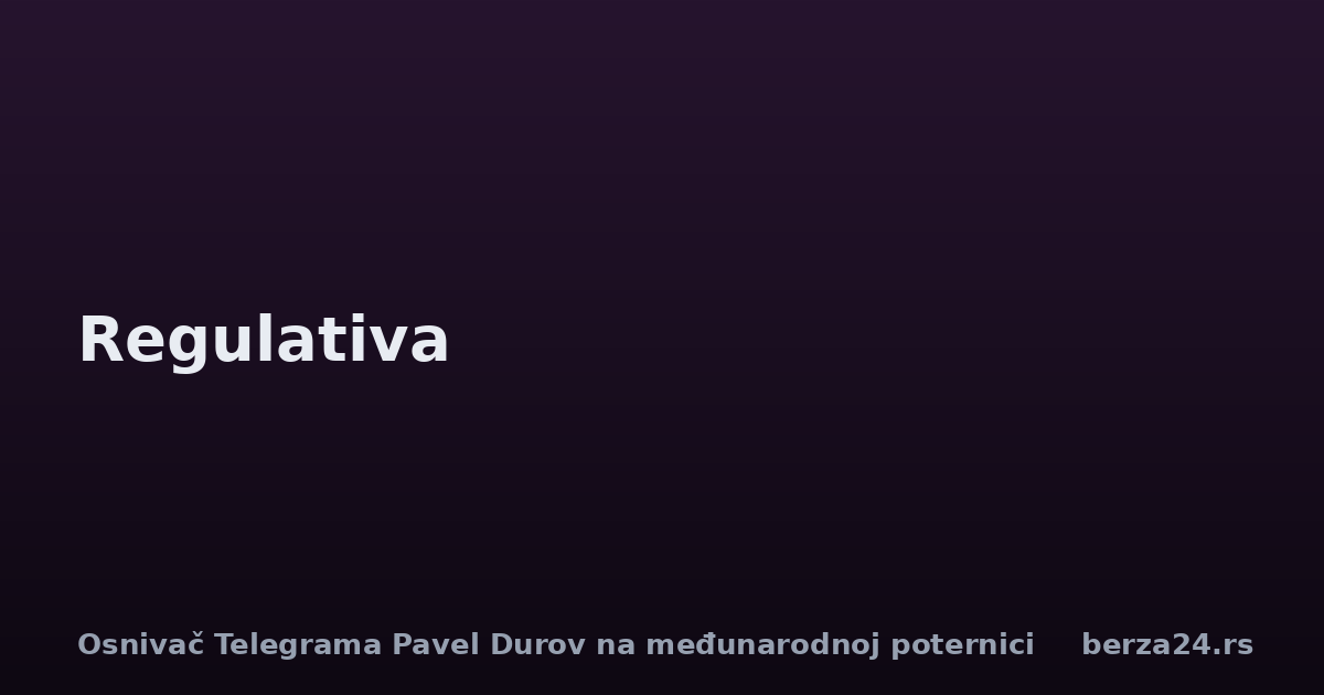 Osnivač Telegrama Pavel Durov na međunarodnoj poternici