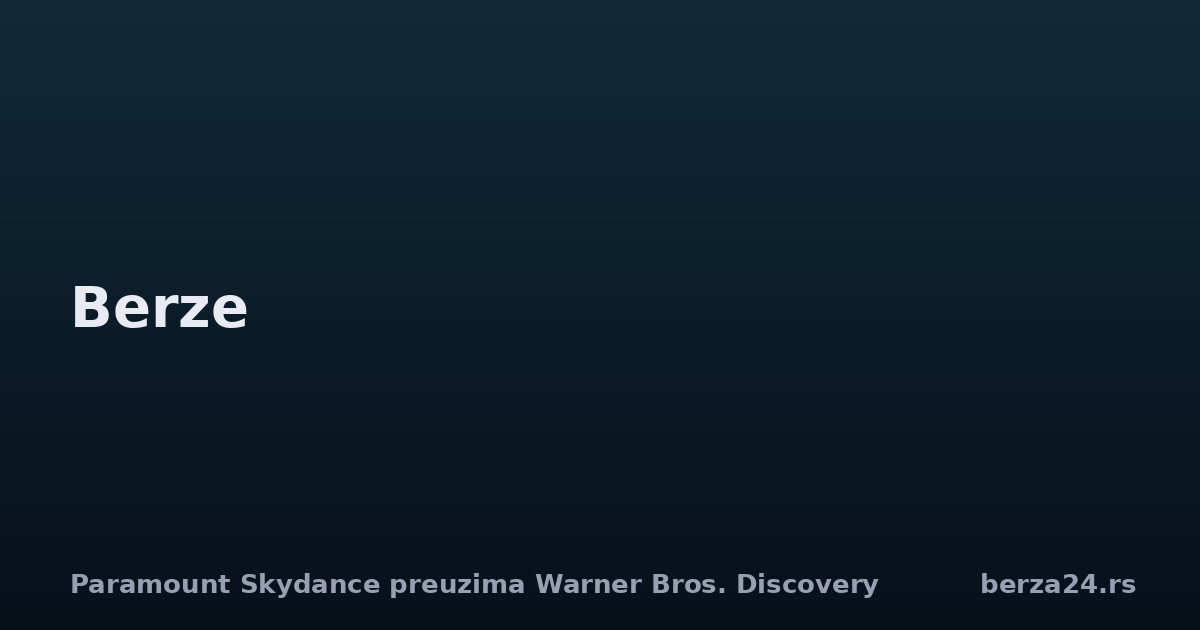 Paramount Skydance preuzima Warner Bros. Discovery