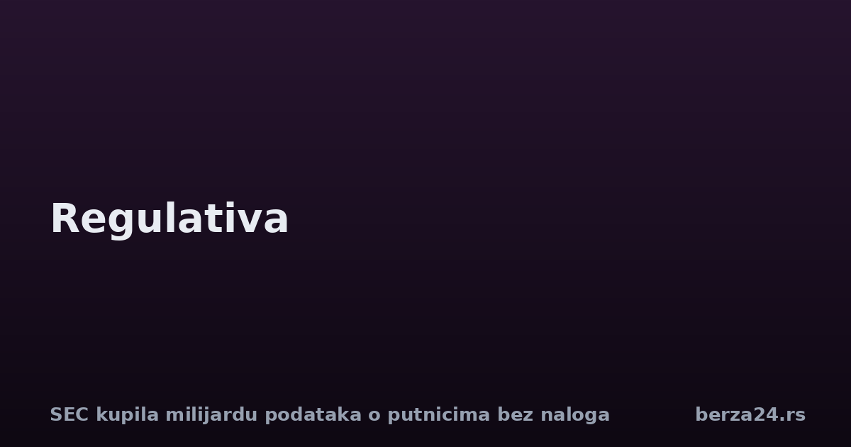 SEC kupila milijardu podataka o putnicima bez naloga