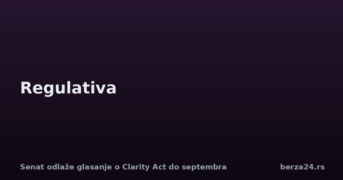 Senat odlaže glasanje o Clarity Act do septembra