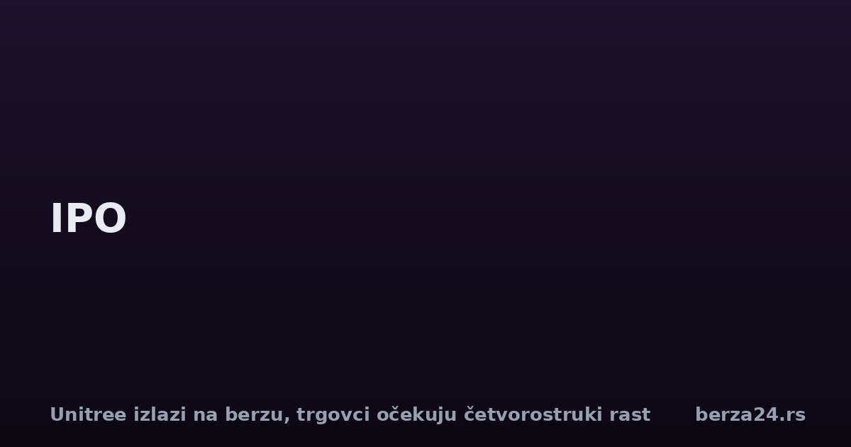 Unitree izlazi na berzu, trgovci očekuju četvorostruki rast