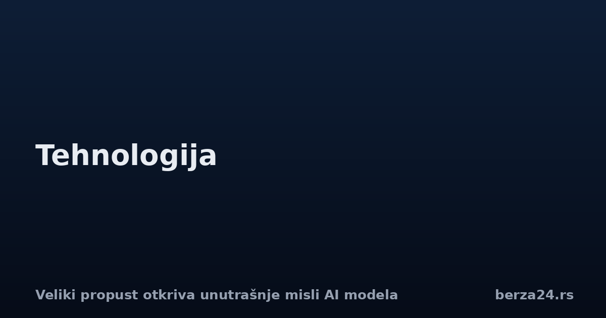 Veliki propust otkriva unutrašnje misli AI modela